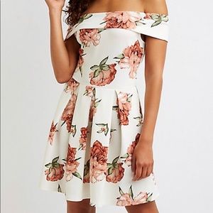 Floral Off The Shoulder Dress